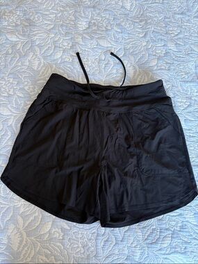 NWT Women's Black Swim Shorts with Drawstring Waist